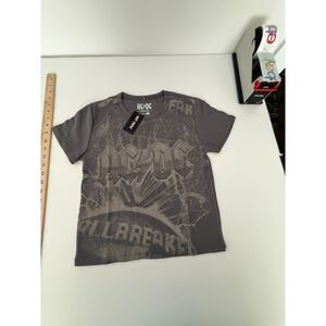 Hot topic AC/DC XL gray crop tee NEW